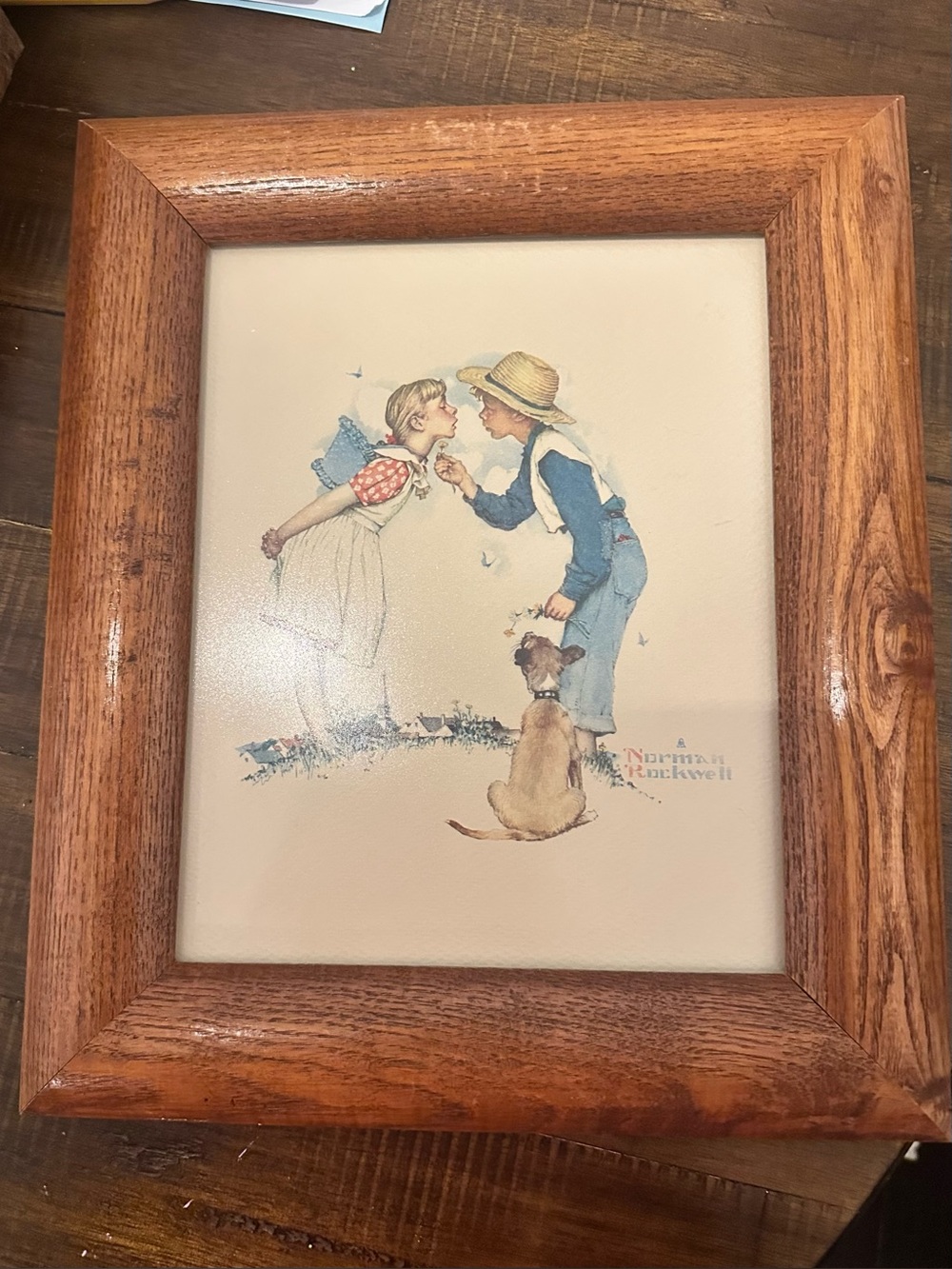 “Young Love” vintage reproduction by Norman Rockwell